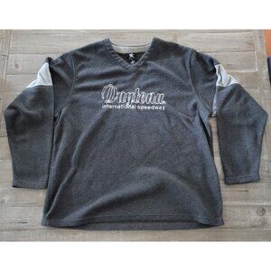 Daytona‎ International Speedway Men's Sweatshirt XL Gray Racing Fleece Nascar